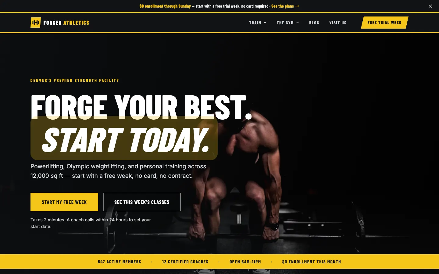 Gym / Fitness website demo built on WorkspaceCMS