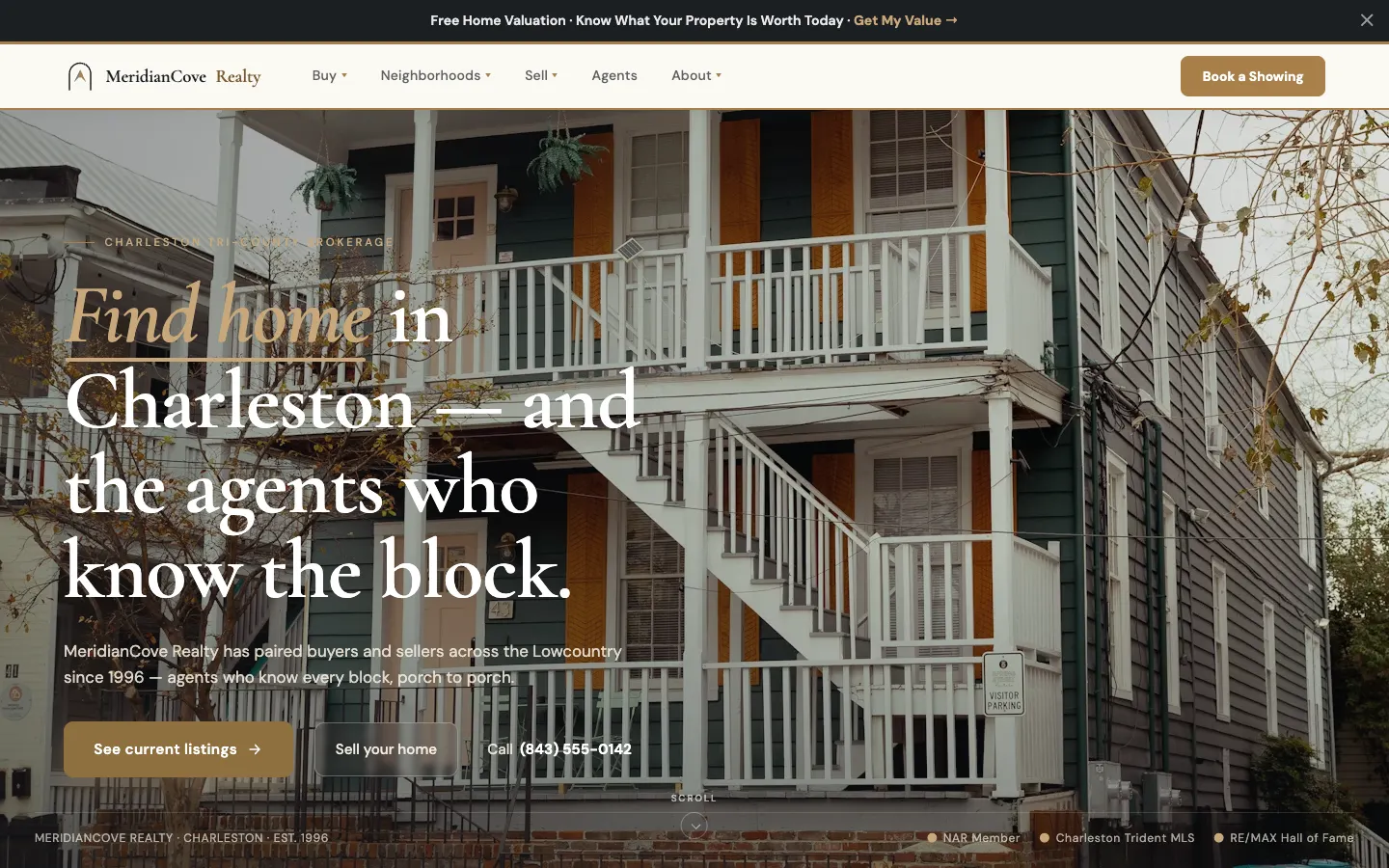 Real Estate / Brokerage website demo built on WorkspaceCMS